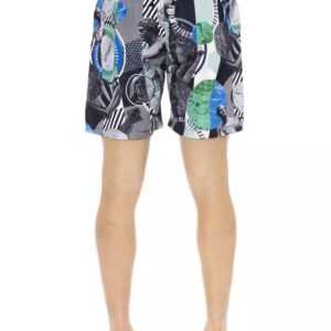 Bikkembergs Multicolor Polyester Men Swim Short