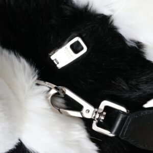 Dolce & Gabbana Black White Eco-Fur Animal Panda Shoulder Bag