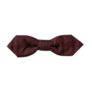 Dolce & Gabbana Red Silk Fantasy Adjustable Neck Men Bow Tie