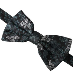 Dolce & Gabbana Multicolor Fantasy Floral Silk Adjustable Neck Men Bow Tie