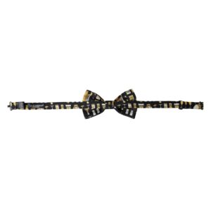 Dolce & Gabbana Black Silk Cocktail Adjustable Neck Men Bow Tie