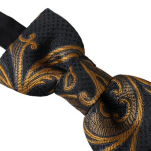 Dolce & Gabbana Multicolor Jacquard Adjustable Neck Men Bow Tie