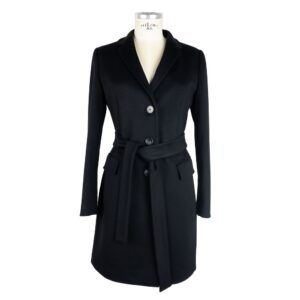 Made in Italy Black Cashmere Jackets & Coat