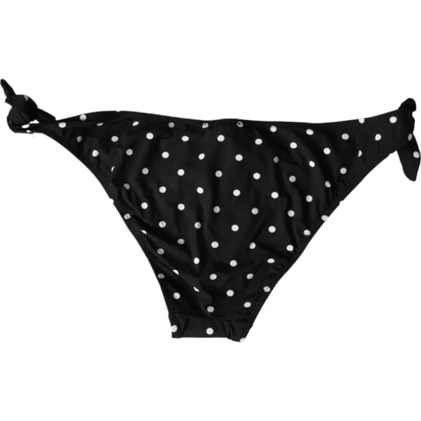 Dolce & Gabbana Black Polka Dot Swimwear Beachwear Bottom Bikini - Image 3