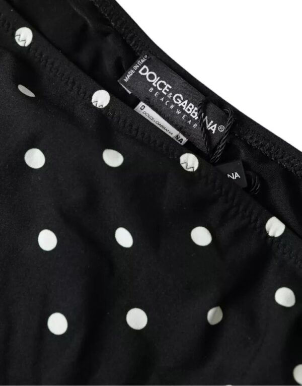 Dolce & Gabbana Black Polka Dot Swimwear Beachwear Bottom Bikini - Image 4