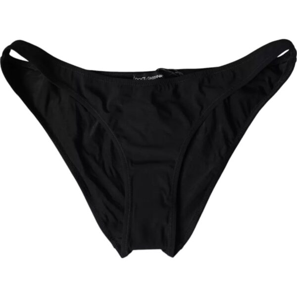 Dolce & Gabbana Black Nylon Swimwear Beachwear Bottom Bikini - Image 3