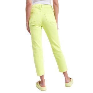 Patrizia Pepe Chic High-Waisted Lime Trousers