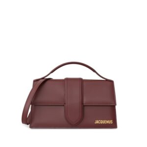 Jacquemus Bordeaux Leather Shoulder Bag