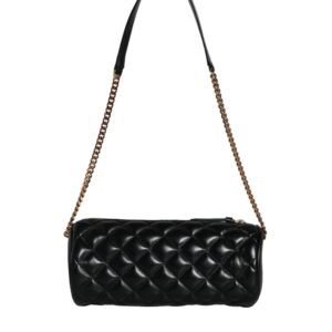 Versace Black Mini Quilted Lambskin Leather Crossbody Sling Bag