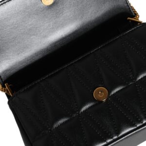 Versace Black Mini Nappa Leather Crossbody Shoulder Bag