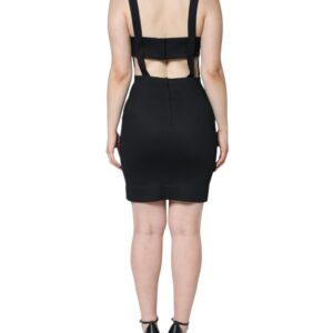 Dolce & Gabbana Black Cut Out Sleeveless Bodycon Mini Dress