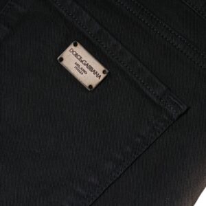 Dolce & Gabbana Black Cotton Stretch Skinny Denim Jeans