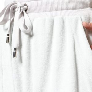 Dolce & Gabbana White Nylon Jogger Sweatpants Pants