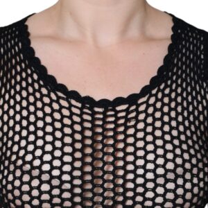 Dolce & Gabbana Black Mesh See Through Sleeveless Tank Top