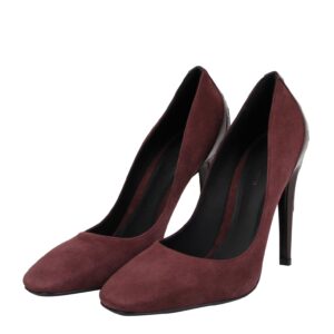 Bottega Veneta Women’s Dark Rose Suede Leather Luxe Heels