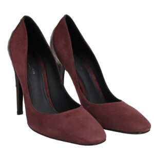 Bottega Veneta Women’s Dark Rose Suede Leather Luxe Heels