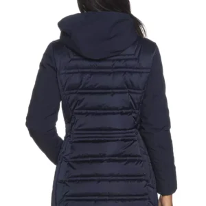 Yes Zee Chic Blue Technical Fabric Jacket with Hood