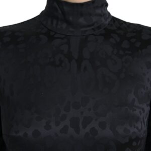 Dolce & Gabbana Elegant Black Cropped Top with Zip Closure