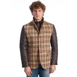 Roberto Pepe Luxury Brown Viscose Jacket