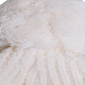 Dolce & Gabbana White Wool Fur Ball Princess Winter Hat