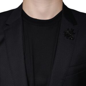 Dolce & Gabbana Black MARTINI Bee Single Breasted Blazer