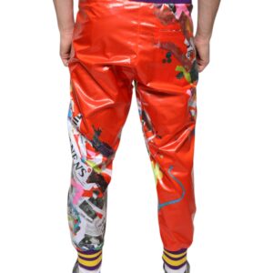 Dolce & Gabbana Multicolor Printed Jogger Sweatpants Pants