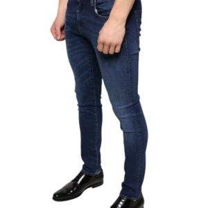 Dolce & Gabbana Dark Blue Cotton Stretch Skinny Denim Jeans