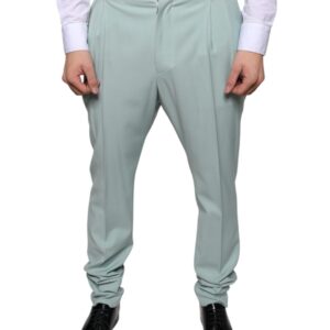 Dolce & Gabbana Mint Green Cotton Dress Pants