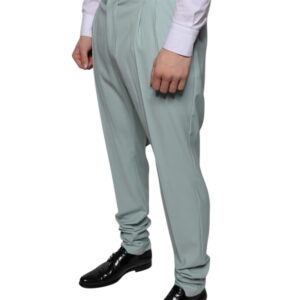 Dolce & Gabbana Mint Green Cotton Dress Pants