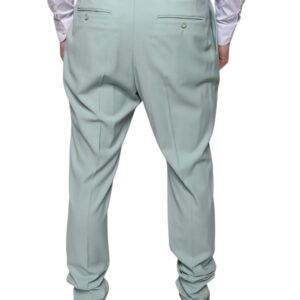 Dolce & Gabbana Mint Green Cotton Dress Pants