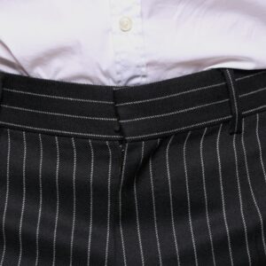 Dolce & Gabbana Black Stripes Skinny Men Dress Pants