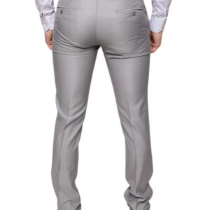 Dolce & Gabbana Light Gray Wool Dress Pants