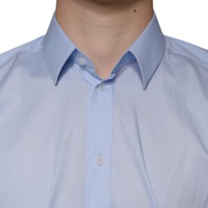 Dolce & Gabbana Light Blue MARTINI Cotton Dress Formal Shirt