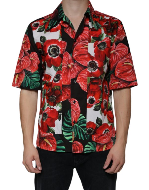 Dolce & Gabbana Multicolor Anemone Button Down Casual Shirt - Image 2