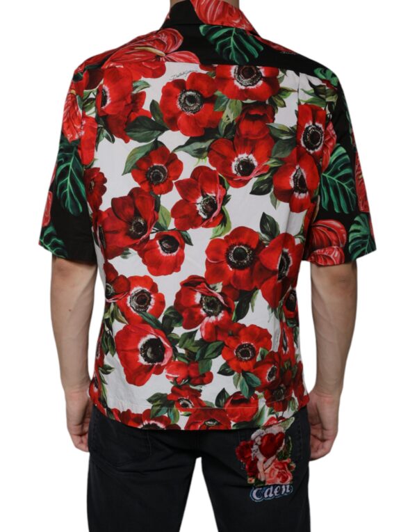 Dolce & Gabbana Multicolor Anemone Button Down Casual Shirt - Image 4