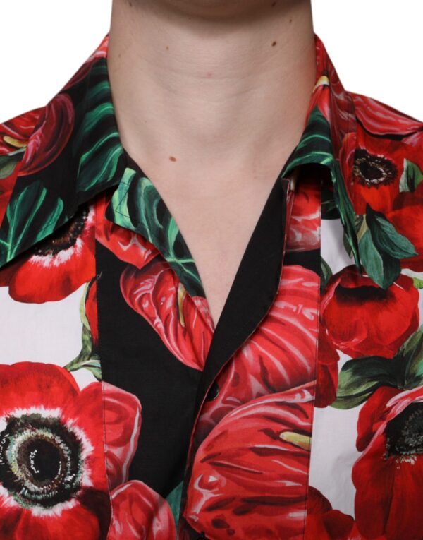 Dolce & Gabbana Multicolor Anemone Button Down Casual Shirt - Image 5