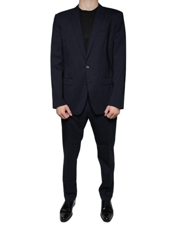 Dolce & Gabbana Dark Blue Formal Tuxedo 2 Piece Suit - Image 2