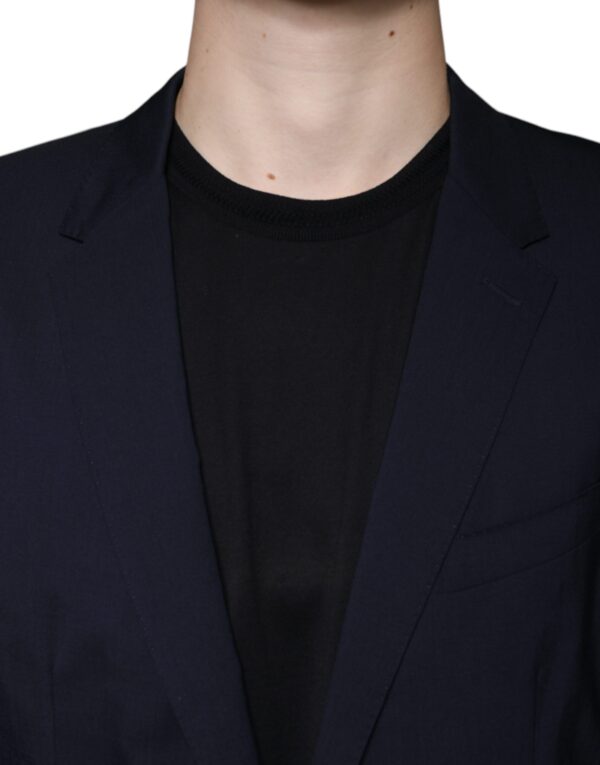 Dolce & Gabbana Dark Blue Formal Tuxedo 2 Piece Suit - Image 5