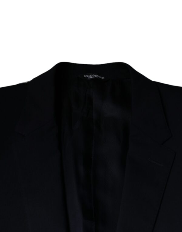 Dolce & Gabbana Dark Blue Formal Tuxedo 2 Piece Suit - Image 7