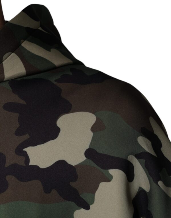 Dolce & Gabbana Multicolor Camouflage Hooded Sweatshirt Sweater - Image 6