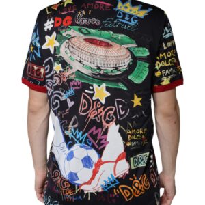 Dolce & Gabbana Multicolor Graphic Print Cotton Crew Neck T-shirt