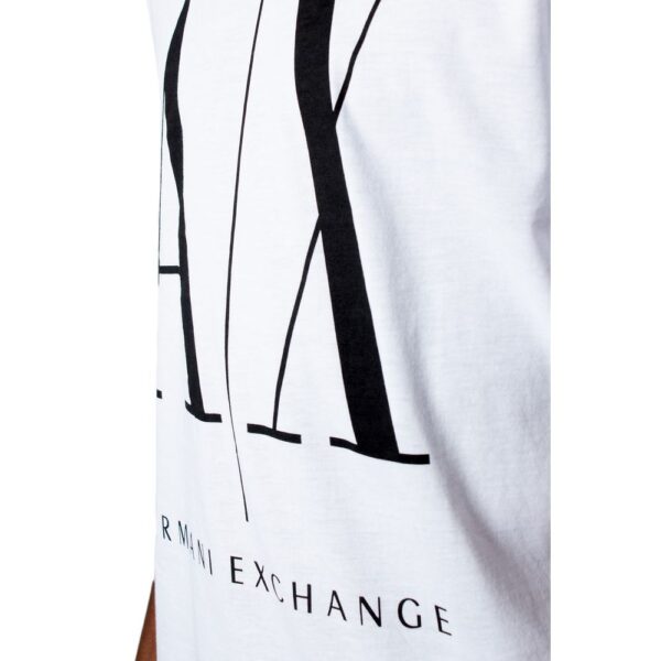 Armani Exchange White Cotton T-Shirt - Image 3