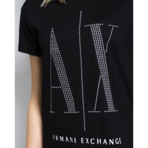 Armani Exchange Black Cotton Tops & T-Shirt