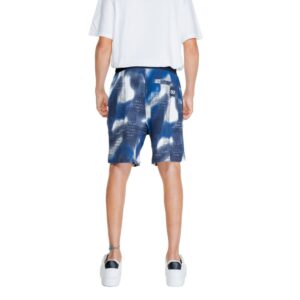 Armani Exchange Blue Cotton Short