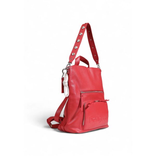 Desigual Red Polyethylene Backpack - Image 2