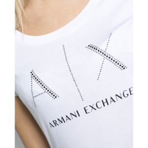 Armani Exchange White Cotton Tops & T-Shirt