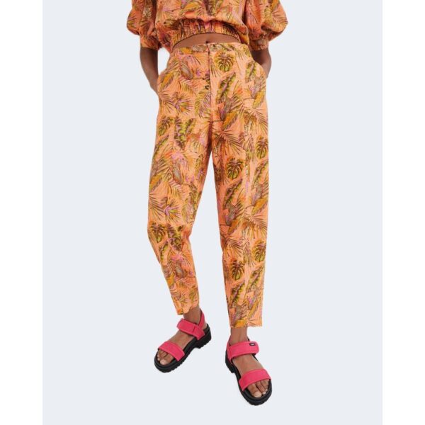 Desigual Orange Linen Jeans & Pant - Image 5