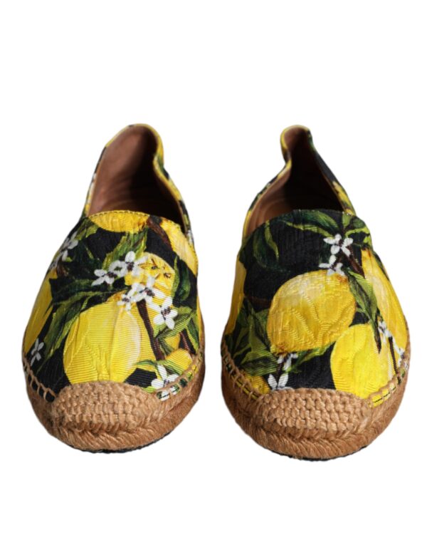 Dolce & Gabbana Multicolor Lemon Slip On Espadrilles Shoes - Image 2