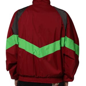 Dolce & Gabbana Multicolor Nylon Full Zip Windbreaker Jacket