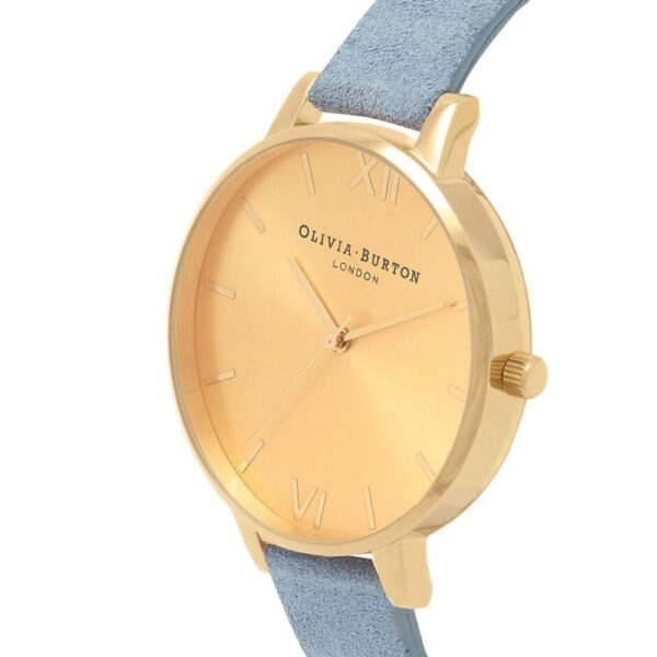 Olivia Burton Blue Synthetic Leather Watch - Image 2